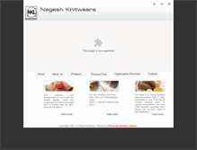 Tablet Screenshot of nageshknitwear.com